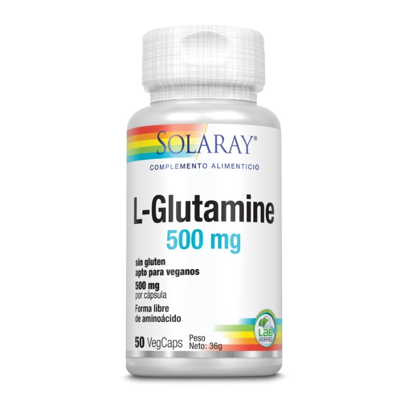 Comprar online L GLUTAMINE 500 mg 50 Caps de SOLARAY