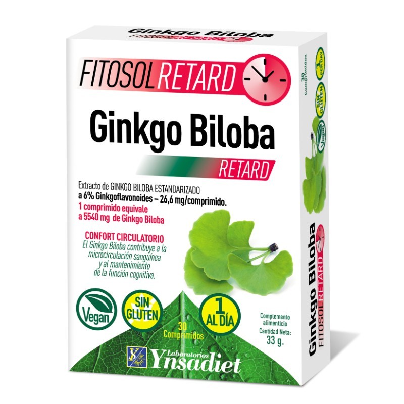 Comprar online GINKGO BILOBA FITOSOL RETARD 30 Comp de YNSADIET