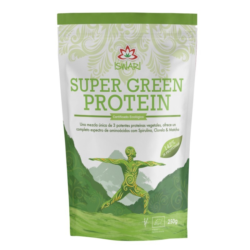 Comprar online SUPER GREEN PROTEIN BIO 250 gr de ISWARI