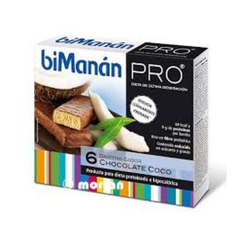Comprar online BMN PRO BARRITAS CHOCOLATE COCO 6 Barritas de BIMANAN. Imagen 1