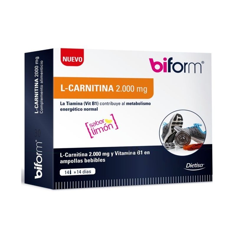 Comprar online BIFORM L CARNITINA 2000 mg 14 Viales X 10 ML de BIFORM. Imagen 1