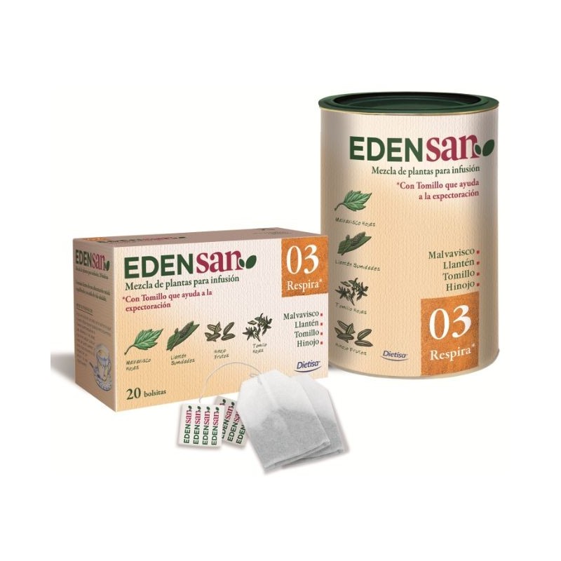 Comprar online EDENSAN 03 RESPIRA (BTO) 20 Filtros de DIETISA. Imagen 1