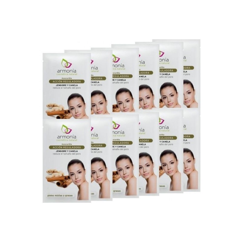 Comprar online CAJA 12 MASCARILLAS PURIFICADORA JENGIBRE Y CANELA de ARMONIA