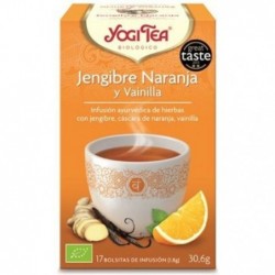 Comprar online YOGI JENGIBRE/VAINILLA/NARANJA 2 gr x 17 Bolsitas de YOGI TEA. Imagen 1