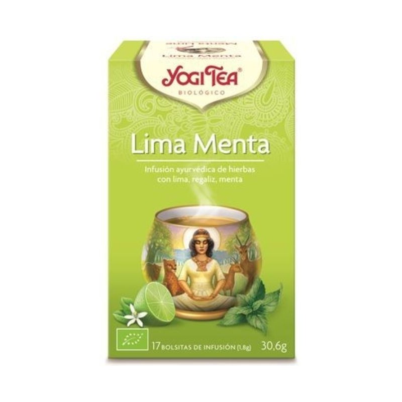 Comprar online YOGI TEA MENTA Y LIMA 17 x 1,8 gr de YOGI TEA. Imagen 1