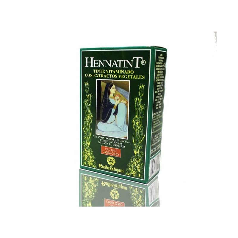 Comprar online HENNATINT CASTAÑO CAOBA CLARO 120 ML de RADHE SHYAM SPIRITUAL SKY