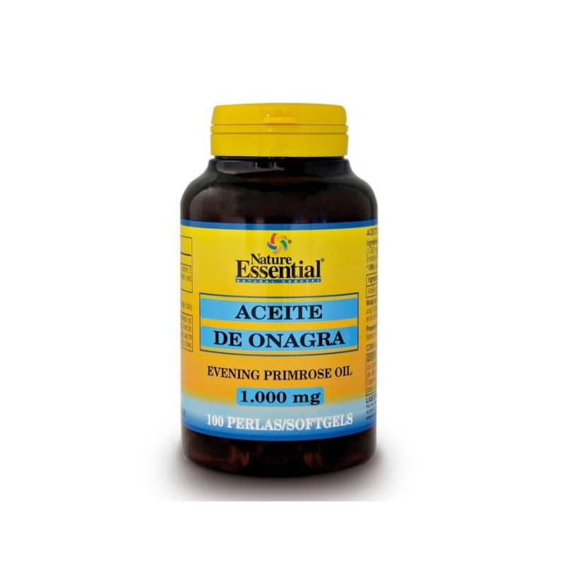 Comprar online ACEITE DE ONAGRA 1000 mg (10% GLA) 100 Perlas de NATURE ESSENTIAL