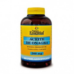 Comprar online ACEITE DE ONAGRA 500 mg 10% GLA 400 Perlas de NATURE ESSENTIAL. Imagen 1