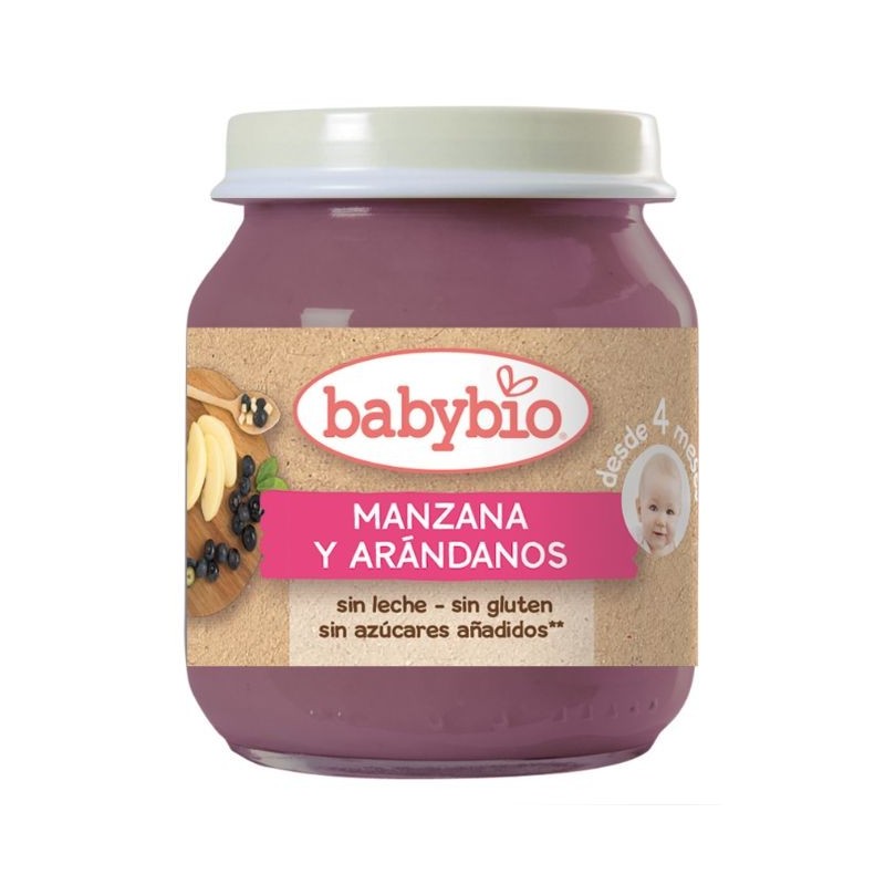 Comprar online BABYBIO POTITO MANZANA ARANDANOS 130 gr de BABYBIO