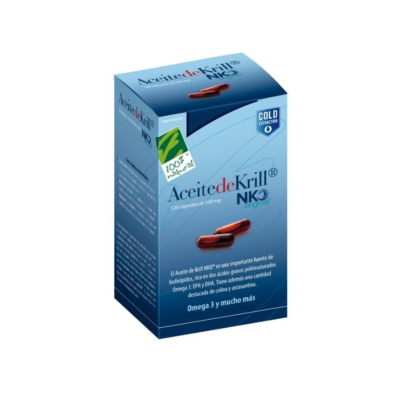 Comprar online ACEITE DE KRILL NKO 120 Cap de 500 mg de CIEN X CIEN NATURAL