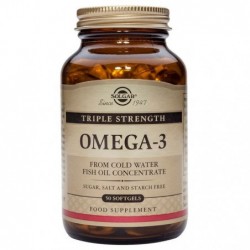 Comprar online OMEGA 3 TRIPLE CONCENTRACIËN 50 Caps Blandas de SOLGAR. Imagen 1