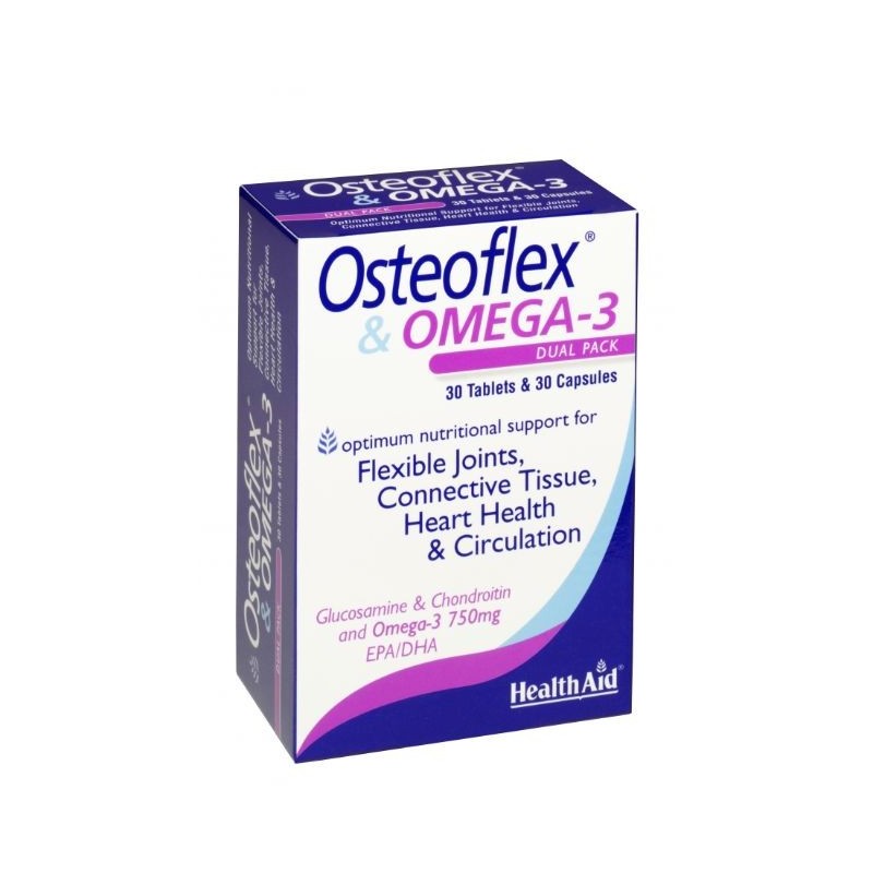 Comprar online OSTEOFLEX + OMEGA 3 30+30 COMPRIMIDOS de HEALTH AID