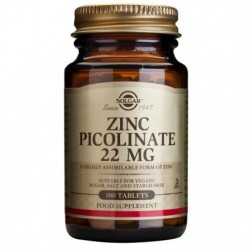 Comprar online PICOLINATO ZINC 22 mg 100 Comp de SOLGAR. Imagen 1