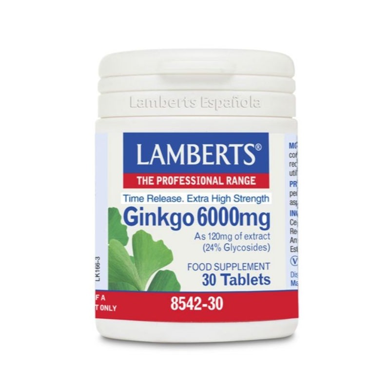 Comprar online GINKGO BILOBA 6000 mg 180 Caps de LAMBERTS