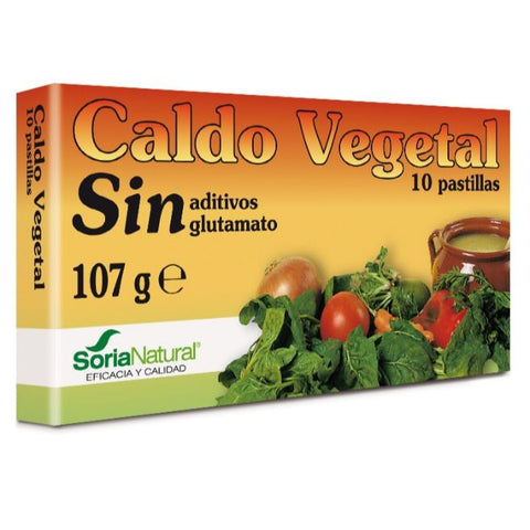 Comprar online CALDO VEGETAL 10 Pastillas de ALECOSOR SORIA NATURAL. Imagen 1