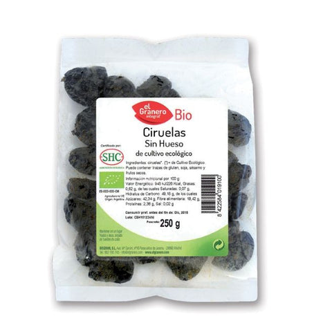 Comprar online CIRUELAS S/HUESO BIO 250 gr de EL GRANERO INTEGRAL. Imagen 1