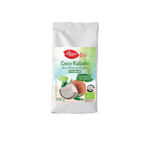 Comprar online COCO RALLADO FINO BIO 200 gr de EL GRANERO INTEGRAL. Imagen 1