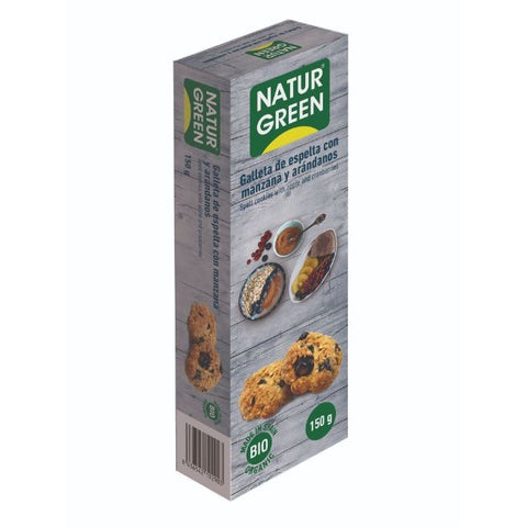 Comprar online ECOGALLETA DE MANZANA SIN AZUCAR AÑADIDO de NATURGREEN. Imagen 1