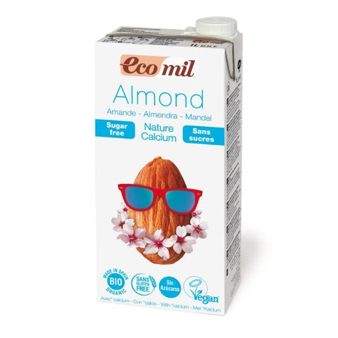 Comprar online ECOMIL ALMOND NATURE CALCIO SIN AZUCAR 1L de NUTRIOPS. Imagen 1