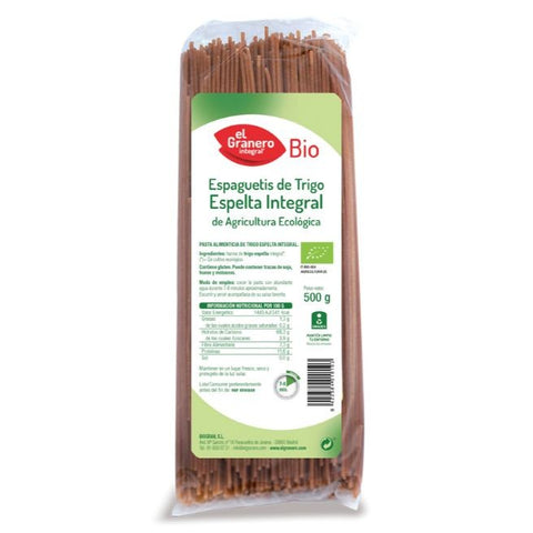 Comprar online ESPAGUETI ESPEL INT BIO 500 gr de EL GRANERO INTEGRAL. Imagen 1