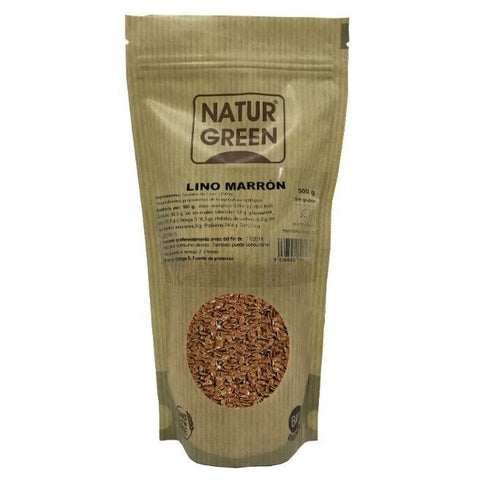 Comprar online LINO MARRON BIO 500 gr de NATURGREEN. Imagen 1