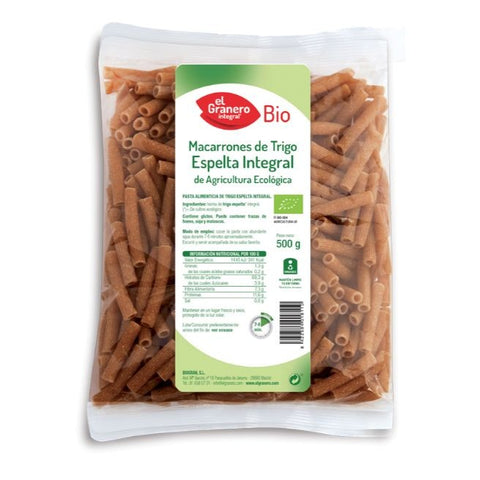 Comprar online MACARRONES ESPEL INT BIO 500gr de EL GRANERO INTEGRAL. Imagen 1