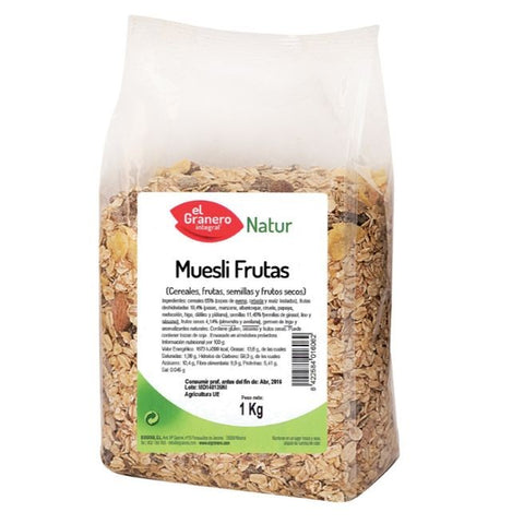 Comprar online MUESLI 10 FRUTAS 1 kg de EL GRANERO INTEGRAL. Imagen 1
