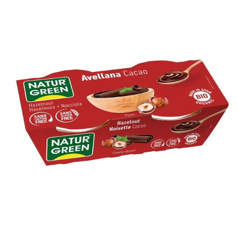 Comprar online NATURGREEN AVELLANA CHOCOLATE BIO 2 x 125 gr de NATURGREEN. Imagen 1