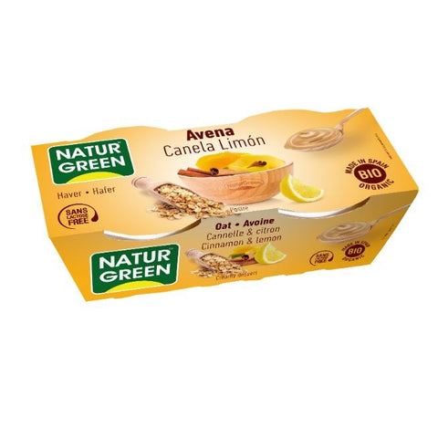 Comprar online NATURGREEN AVENA CANELA LIMON 2 X 125 gr de NATURGREEN. Imagen 1