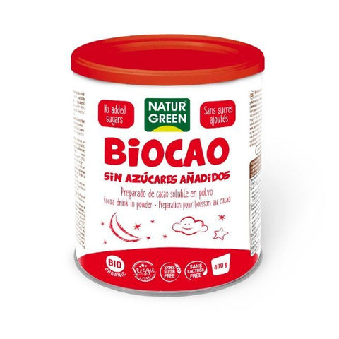 Comprar online NATURGREEN BIOCAO BAJO EN AZUCAR BIO 400 G de NATURGREEN. Imagen 1