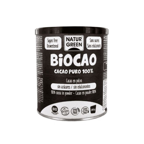 Comprar online NATURGREEN BIOCAO PURO 100% CACAO BIO 280 G de NATURGREEN. Imagen 1