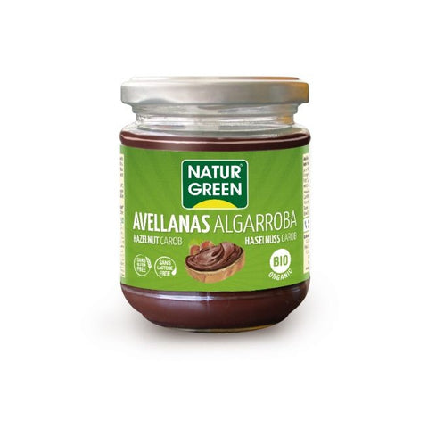 Comprar online NATURGREEN CREMA AVELLANAS CON ALGARROBA 200 gr de NATURGREEN. Imagen 1