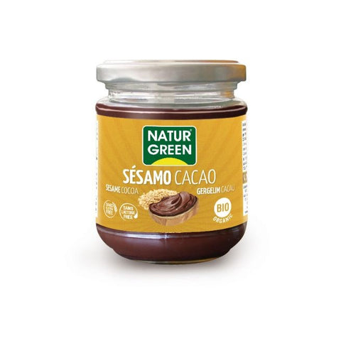 Comprar online NATURGREEN CREMA SESAMO CACAO 200 gr de NATURGREEN. Imagen 1