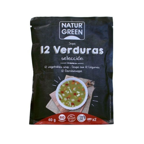 Comprar online NATURGREEN SOPA 12 VERDURAS 40 gr de NATURGREEN. Imagen 1