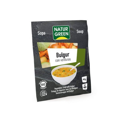 Comprar online NATURGREEN SOPA BULGUR VERDURAS 40 gr de NATURGREEN. Imagen 1