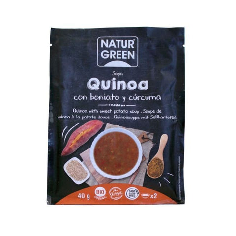 Comprar online NATURGREEN SOPA QUINOA CON BONIATO Y CURCUMA BIO 4 de NATURGREEN. Imagen 1