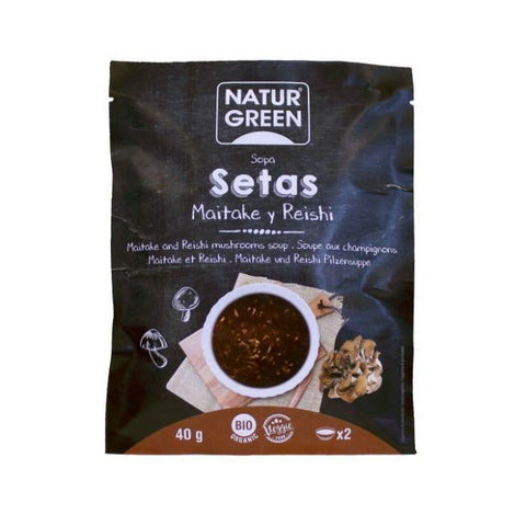 Comprar online NATURGREEN SOPA SETAS MAITAKE Y REISHI BIO 40 G de NATURGREEN. Imagen 1