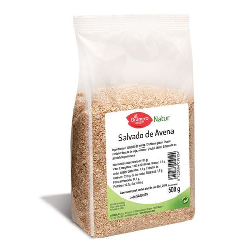 Comprar online SALVADO AVENA 500 gr de EL GRANERO INTEGRAL. Imagen 1