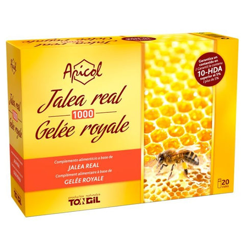 Comprar online APICOL JALEA REAL 1000 20 Viales X 10 ml de TONGIL. Imagen 1
