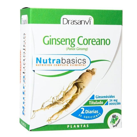 Comprar online GINSENG COREANO 60 Caps NUTRABASICOS de DRASANVI. Imagen 1