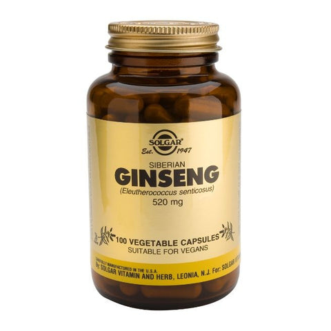 Comprar online GINSENG SIBERIANO 100 Vcaps de SOLGAR. Imagen 1