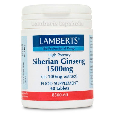 Comprar online GINSENG SIBERIANO 1500mg 60 Caps de LAMBERTS. Imagen 1