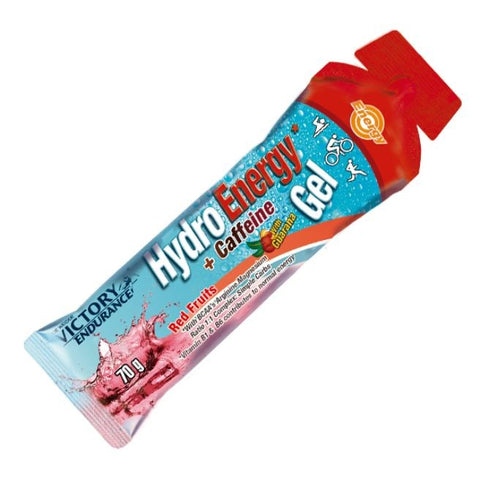 Comprar online HYDRO ENERGY GEL RED FRUIT+ CAFEINA 70 G de VICTORY ENDURANCE. Imagen 1