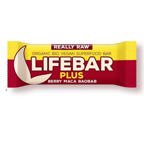 Comprar online LIFEBAR PLUS FRUTOS ROJOS Y MACA BIO 47 gr de LIFEFOOD. Imagen 1
