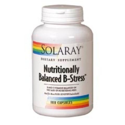 Comprar online NUTRITIONALLY BALANCED B STRESS 100 Vcaps de SOLARAY. Imagen 1