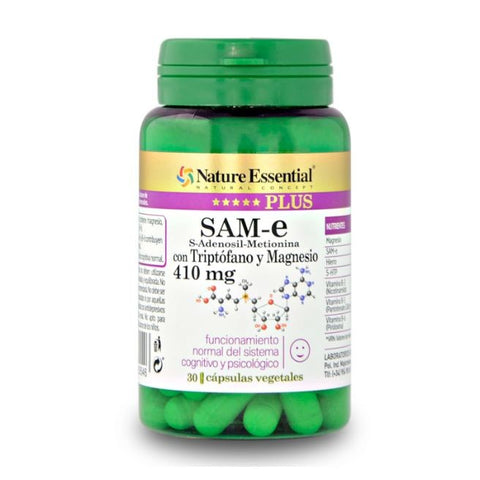 Comprar online SAMe+TRIPTOFANO+MAGNESIO COMPLEX 410 mg 30 Vcaps de NATURE ESSENTIAL PLUS. Imagen 1