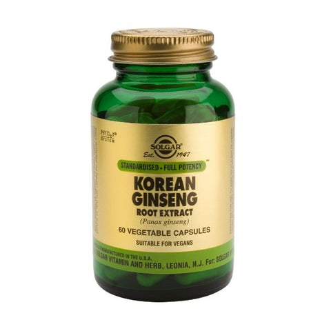 Comprar online SPF GINSENG COREANO-RAIZ 60 Vcaps de SOLGAR. Imagen 1