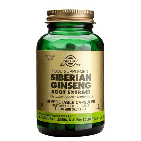 Comprar online SPF GINSENG SIBERIANO-RAIZ 60 Vcaps de SOLGAR. Imagen 1