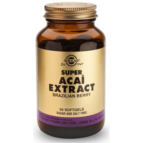 Comprar online SUPER ACAI EXTRACTO BAYA BRASIL 50 Caps de SOLGAR. Imagen 1