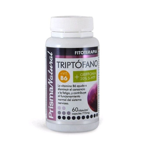 Comprar online TRIPTOFANO + VIT B6 + GRIFFONIA 60 caps de PRISMA NATURAL. Imagen 1